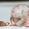 Pusteblumen Kette Glitzer Folie roségold Glücksbringer Schmuck