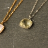 Kette Lemonquarz rosa Chalzedon / Geschenk für Sie / handgemacht