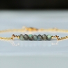 Edelstein Armband Labradorit / Armband gold Labradorit