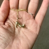 Kette Katze Sterlingsilber Gold Tierschmuck Kitten 