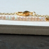 Armband Perlen rosa minimalistisch und zart 