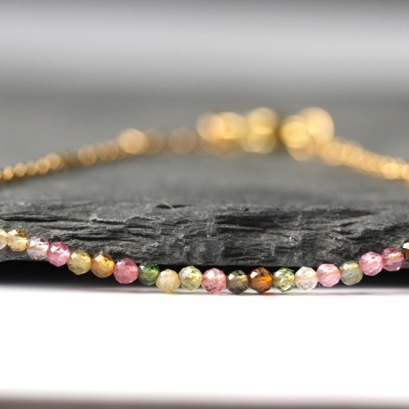 Edelstein Armband Turmalin Perlen