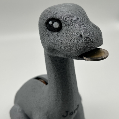 Dinosaurier Spardose mit Namen personalisiert Kind
