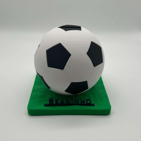 Fußball Spardose mit Namen personalisiert für Kinder