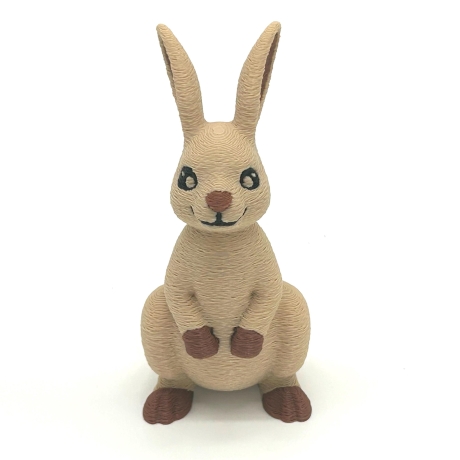 Osterhase Figur aus PLA – Osterdeko Hase stehend