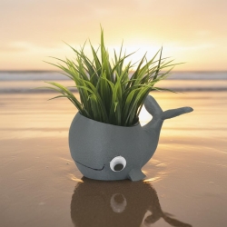 Wal Blumentopf Übertopf mit Tiermotiv aus PLA