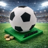 Fußball Spardose mit Namen personalisiert für Kinder