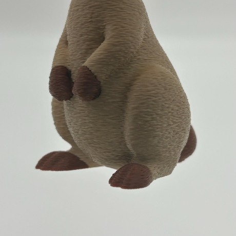 Osterhase Figur aus PLA – Osterdeko Hase stehend