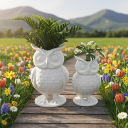 Eule Blumentopf Übertopf mit Tiermotiv aus PLA