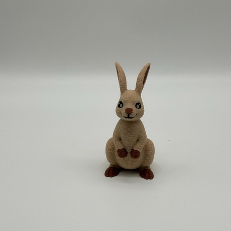 Osterhase Figur aus PLA – Osterdeko Hase stehend