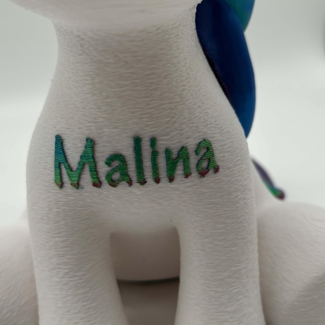 Einhorn Spardose mit Namen personalisiert für Kinder