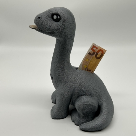 Dinosaurier Spardose mit Namen personalisiert Kind