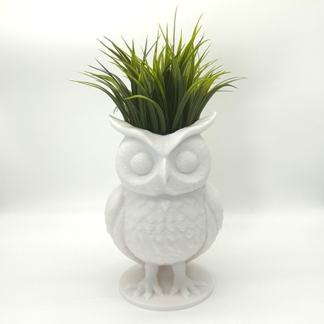 Eule Blumentopf Übertopf mit Tiermotiv aus PLA