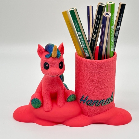 Stiftehalter Einschulung personalisiert Tiermotiv, Stifthalter