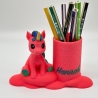 Stiftehalter Einschulung personalisiert Tiermotiv, Stifthalter