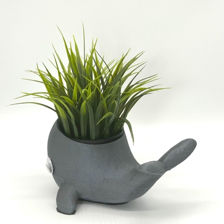 Wal Blumentopf Übertopf mit Tiermotiv aus PLA