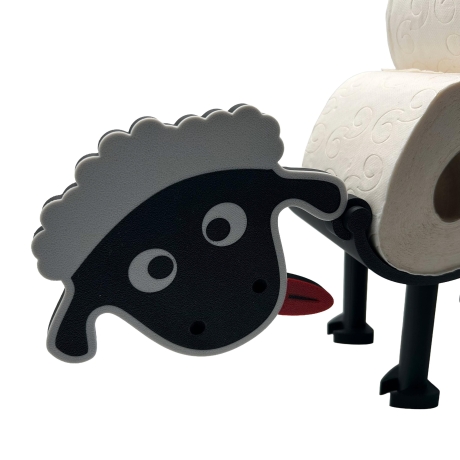 Toilettenpapierhalter Schaf freistehend aus PLA