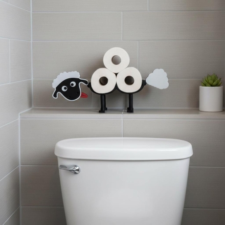 Toilettenpapierhalter Schaf freistehend aus PLA