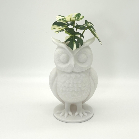 Eule Blumentopf Übertopf mit Tiermotiv aus PLA