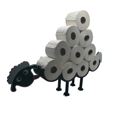 Toilettenpapierhalter Schaf freistehend aus PLA