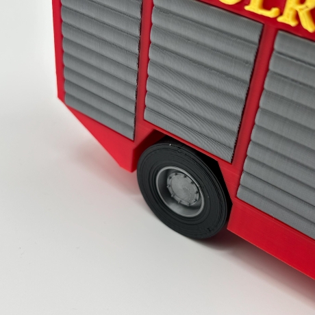 Feuerwehr Spardose mit Namen personalisiert für Kinder