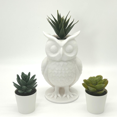 Eule Blumentopf Übertopf mit Tiermotiv aus PLA