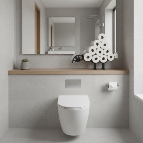 Toilettenpapierhalter Schaf freistehend aus PLA