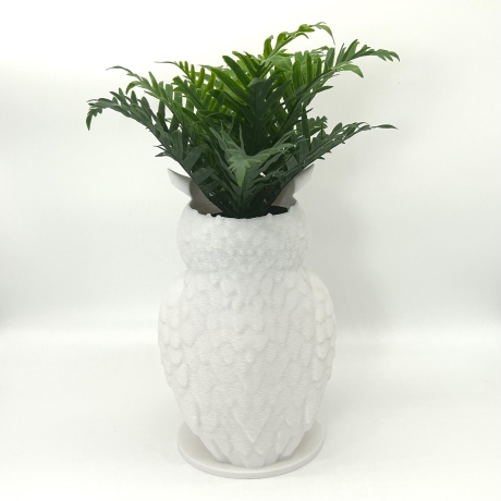 Eule Blumentopf Übertopf mit Tiermotiv aus PLA