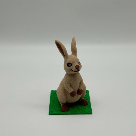 Osterhase Figur aus PLA – Osterdeko Hase stehend