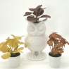 Eule Blumentopf Übertopf mit Tiermotiv aus PLA