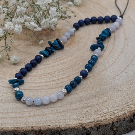 Handykette kurz blau – Phone Strap | Handy Kette Handgelenk