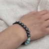 Armband Schulkind Einschulung | Edelstein + Buchstabenperlen