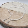 Brillenkette mit Süßwasserperlen & weißer Jade | Glasses Chain