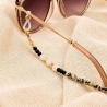 Brillenkette Obsidian Dalmatiner Jaspis | Sonnenbrillenkette