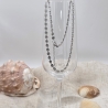 Zarte Plättchen Halskette Gold oder Silber | Layering Kette