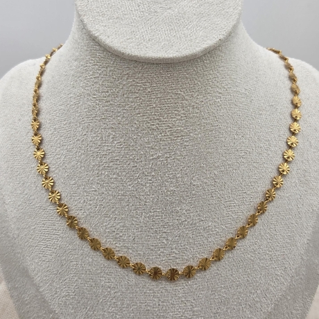 Zarte Plättchen Halskette Gold oder Silber | Layering Kette