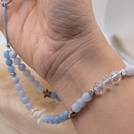 Handykette kurz fürs Handgelenk | aus Edelsteinen | Phone Strap