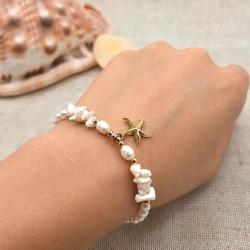 Perlenarmband Damen „Perlenmeer“ | Armband mit Süßwasserperlen