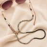 Brillenkette Obsidian Dalmatiner Jaspis | Sonnenbrillenkette