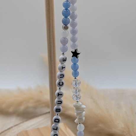 Handykette kurz fürs Handgelenk | aus Edelsteinen | Phone Strap