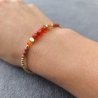 Karneol Armband ,,Sonne – Perlenarmband – Edelsteinarmband