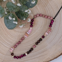 Handykette kurz Pink fürs Handgelenk, Handyanhänger | Phone Strap
