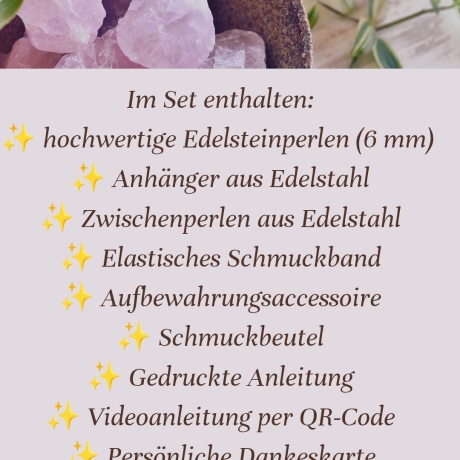 DIY Armband Set | Edelstein Armband selber machen | Bastelset 