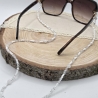 Brillenkette mit Süßwasserperlen & weißer Jade | Glasses Chain