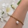 Armband Süßwasserperle Gold | Silber | Maritime Charms Armband