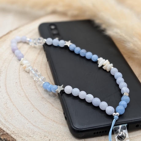 Handykette kurz fürs Handgelenk | aus Edelsteinen | Phone Strap