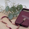 Handykette kurz Pink fürs Handgelenk, Handyanhänger | Phone Strap