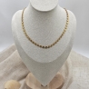 Zarte Plättchen Halskette Gold oder Silber | Layering Kette