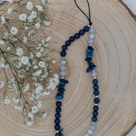Handykette kurz blau – Phone Strap | Handy Kette Handgelenk