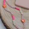 Handykette kurz fürs Handgelenk aus Rosenquarz – Phone Strap
